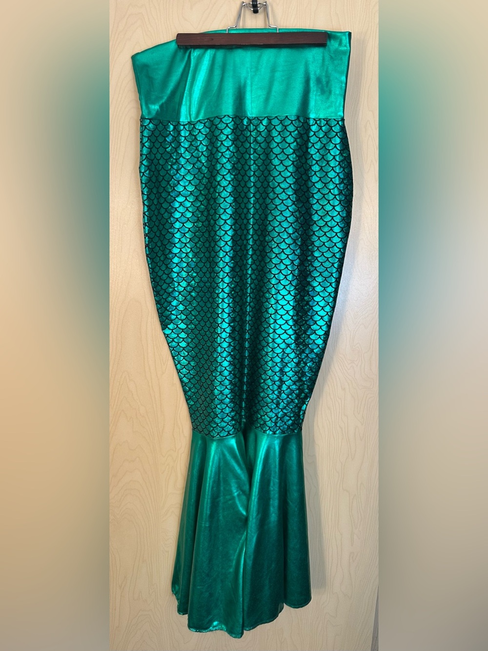 Zanzea Metallic Green Mermaid Skirt